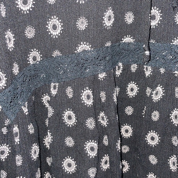 Black long bell sleeve Mossimo Supply Co blouse - Picture 4 of 5